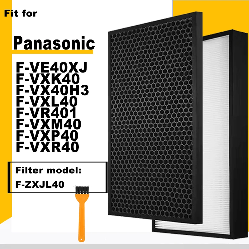 Filtro de carbón activado HEPA F-ZXJL40 para purificador de aire Panasonic F-VE40XJ F-VXK40 F-VX40H3 F-VXL40 F-VR401 F-VXM40 F-VXP40