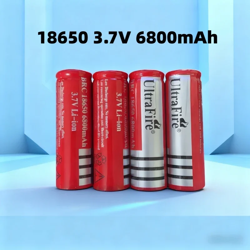

Аккумулятор литий-ионный перезаряжаемый 18650 3.7В 6800мАч для светодиодных фонарей, зарядных устройств и т.д.