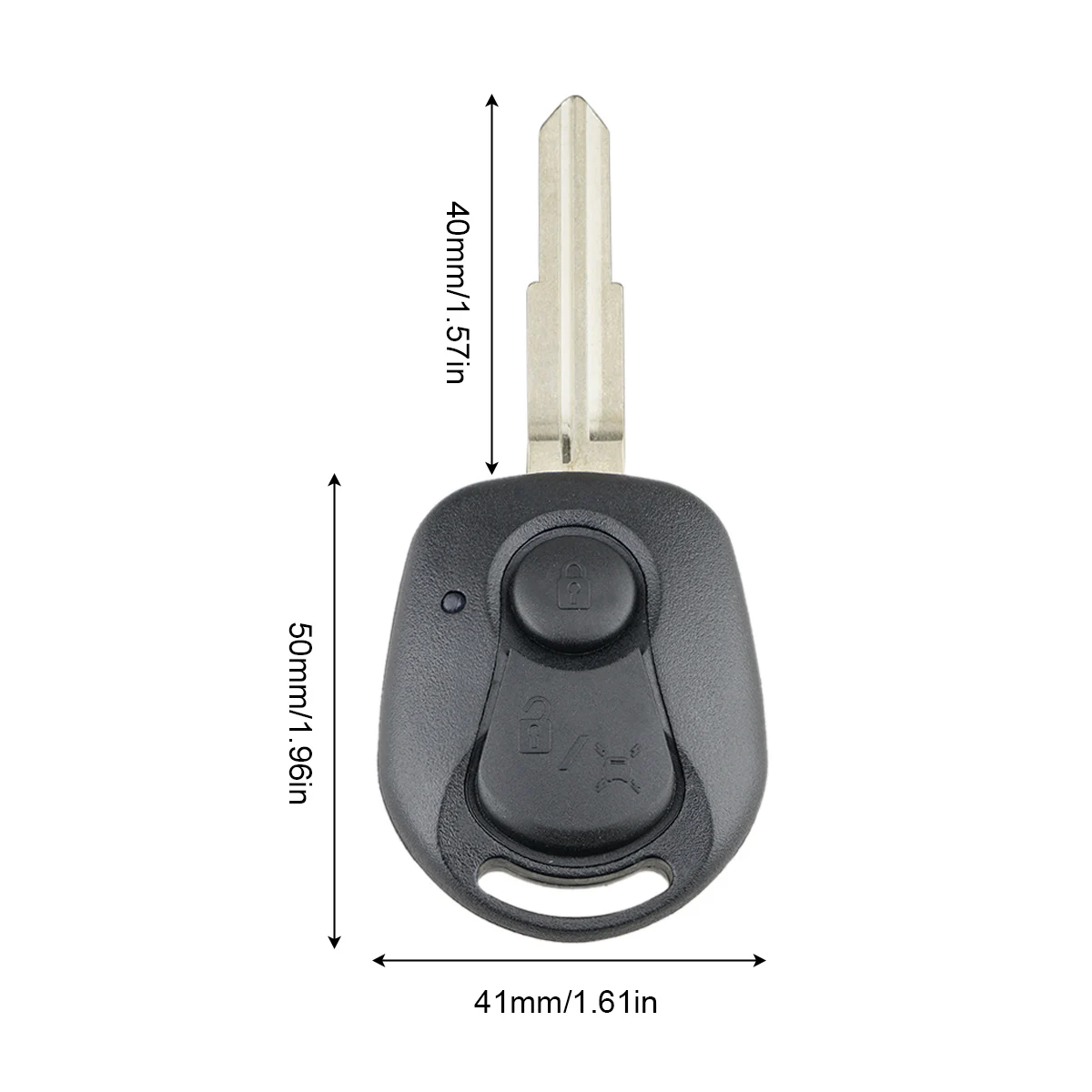 Coque de remplacement pour clé de voiture à 2 boutons, couvercle de télécommande, compatible avec SSANGYONG, ACTYON, KYrepository, REXBOU, nouveau