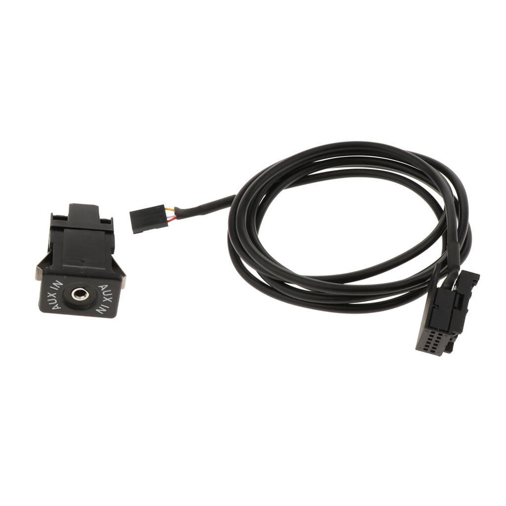 Radio Stereo Aux Cable Adapter ABS Black 150cm Fit for CD30 CD70 DVD90 NAVI Audio Module