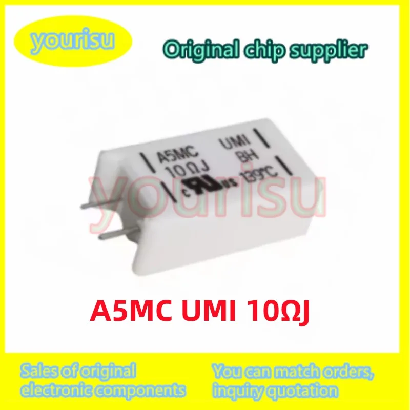 2-10 шт./лот, оригинальный A5MC UMI 10 ОмJ 139 ℃ Сопротивление цемента с температурой 5 Вт 10R 139 градусов 2-10 шт./лот, оригинальный A5MC UMI 10 ОмJ 139 ℃ Сопротивление цемента с температурой 5 Вт 10R 139 градусов
