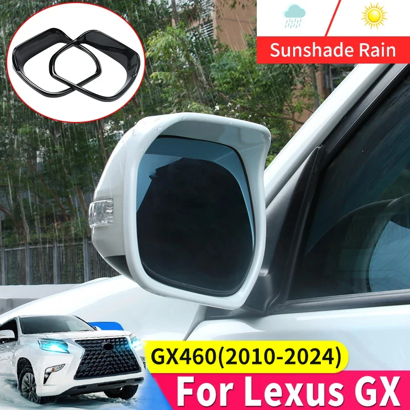 

Applicable to 2010-2024 Lexus GX460 Rearview Mirror Rain Cover Side Window Deflector GX 460 Exterior Modification Accessories