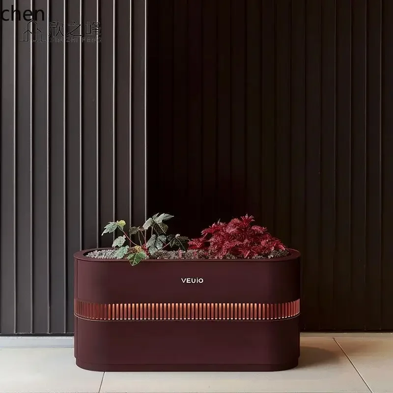 YFY  outdoor creative hollow flower box personalized flower bed milk tea shop outer pendulum planting flower groove fence