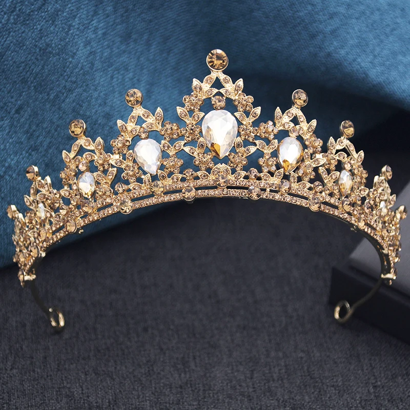 15 Farben Prinzessinnen-Krone Braut-Diademe und -Kronen für Frauen Abschlussball Geburtstag Hochzeit Haarschmuck Party-Kopfschmuck