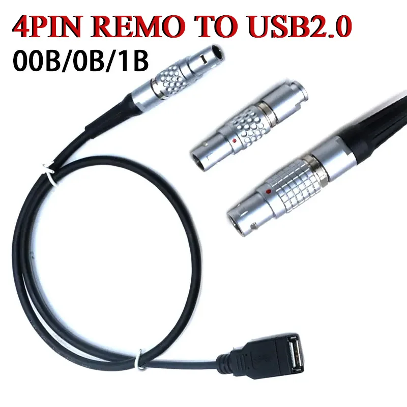 0B 1B Remo 4Pin to USB 2.0 Male Female Compatible With Remo Plug-in Self-locking Aviation Plug FGG EGG 00B Male Aviation Plug
