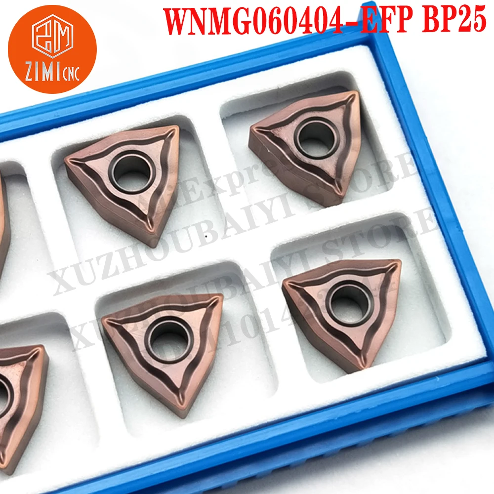 WNMG060404-EFP BP25 WNMG 060404 Sisipan Karbida Alat Pembubutan Pisau Pemotong alat CNC alat pemotong mekanis mesin bubut logam WNMG