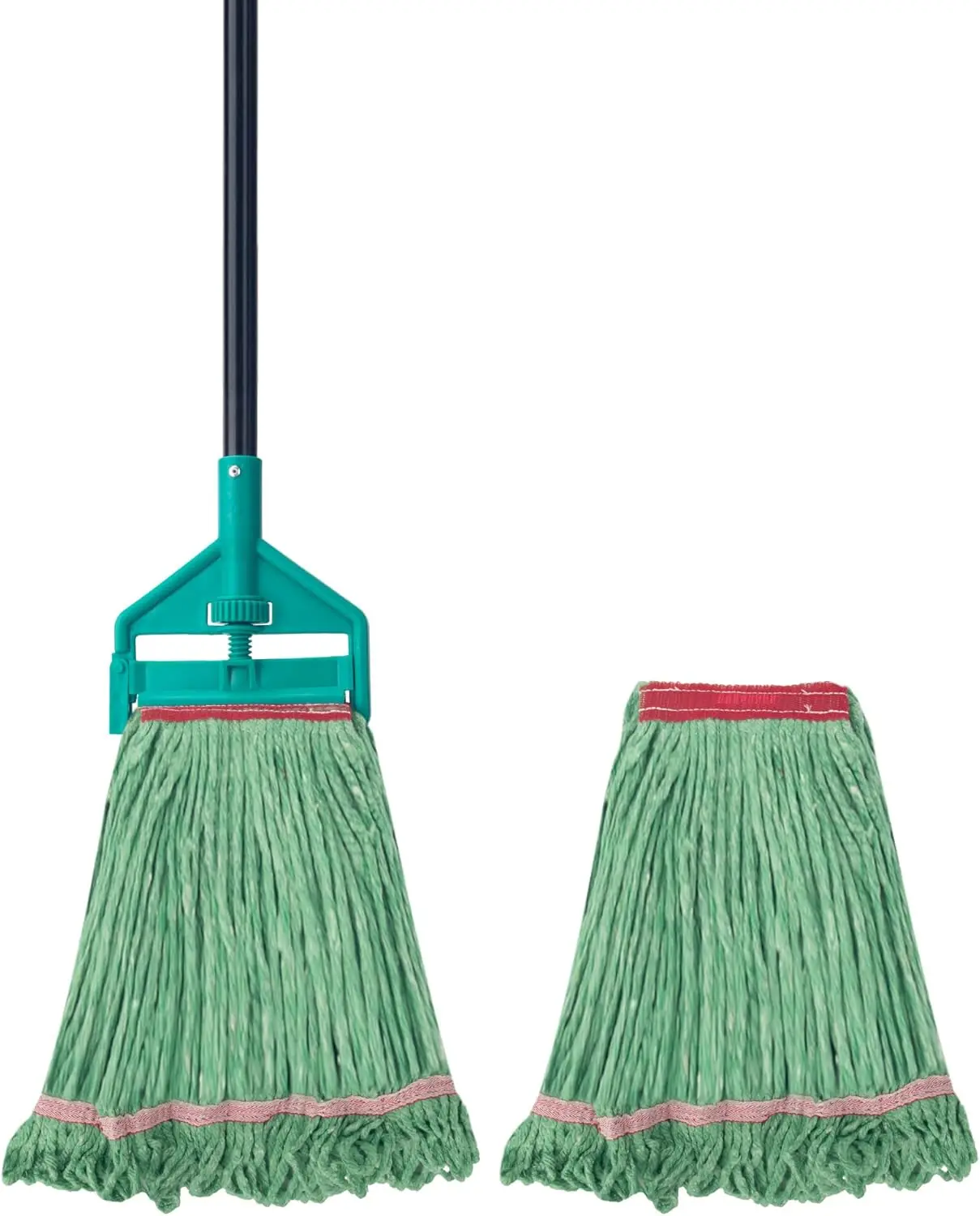 

Швабра с петлевым креплением 60 дюймов, сверхпрочная коммерческая швабра для уборки полов, промышленная хлопковая швабра для влажной уборки