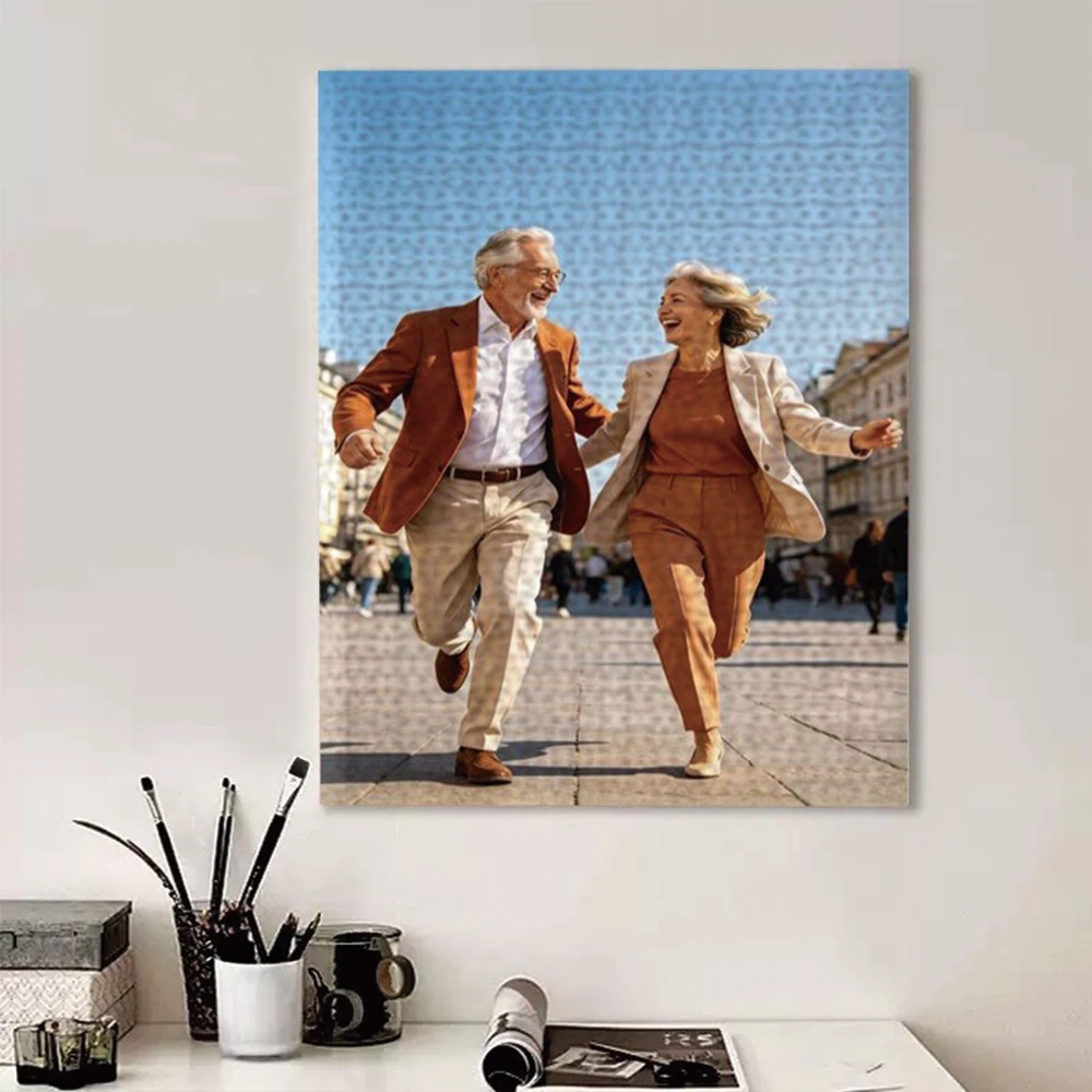 35/300/500/1000pcs Personalized Custom Photo Puzzle Family Photos Toys Personalized Jigsaw Puzzles Handmade Gifts