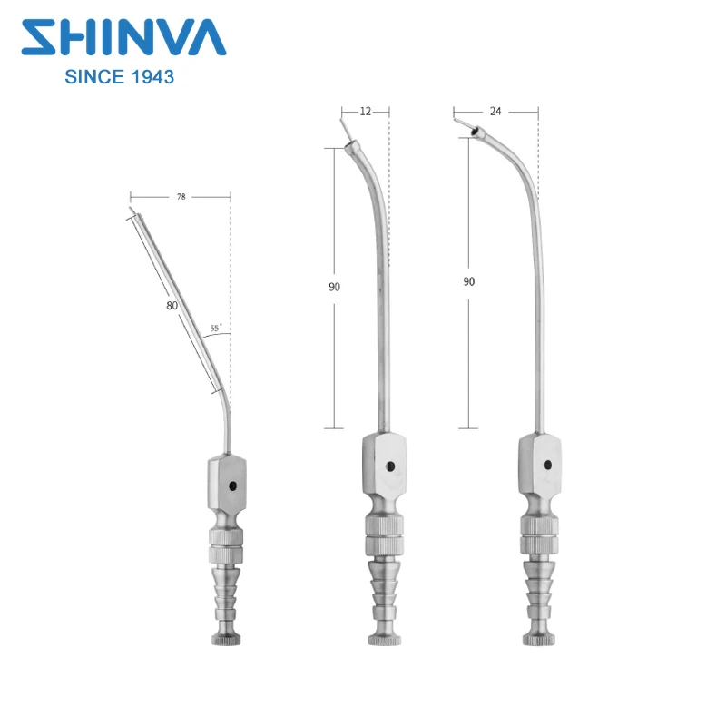 SHINVA Nasal Suction Tube ENT Ears Nose and Throat Surgical Instruments