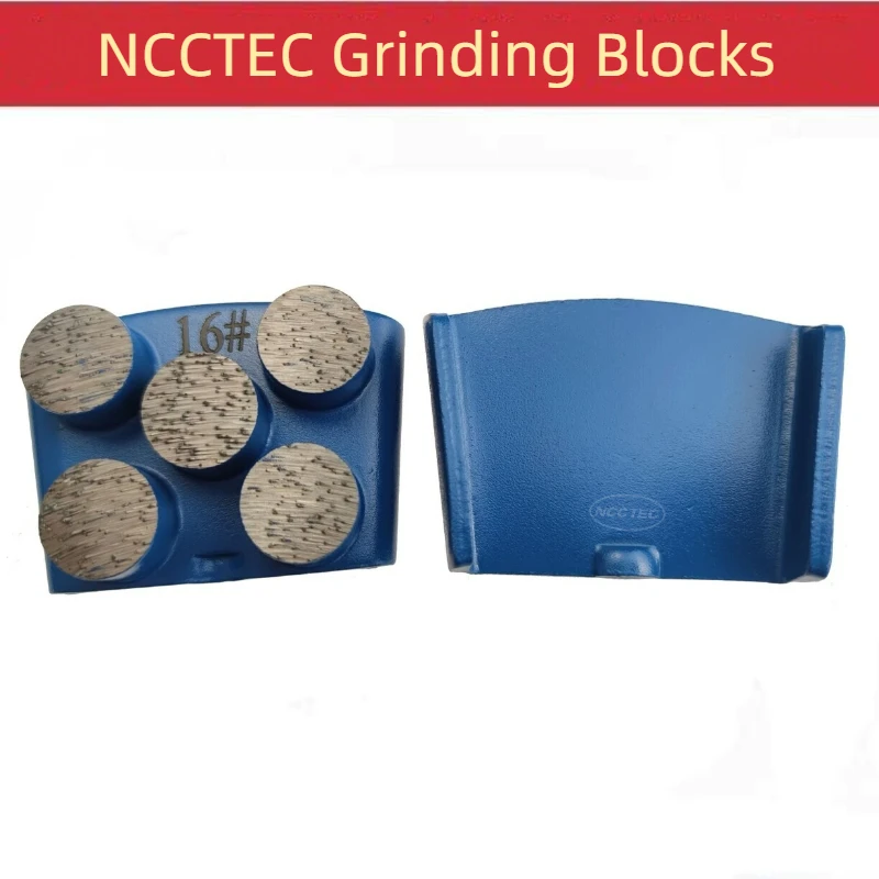 

[5 Diamond Round Dots Segments] 12pcs Diamond Concrete Grinding Polishing Plates Cutting Shoe Block Pad Disc HTC EZ Quick Change