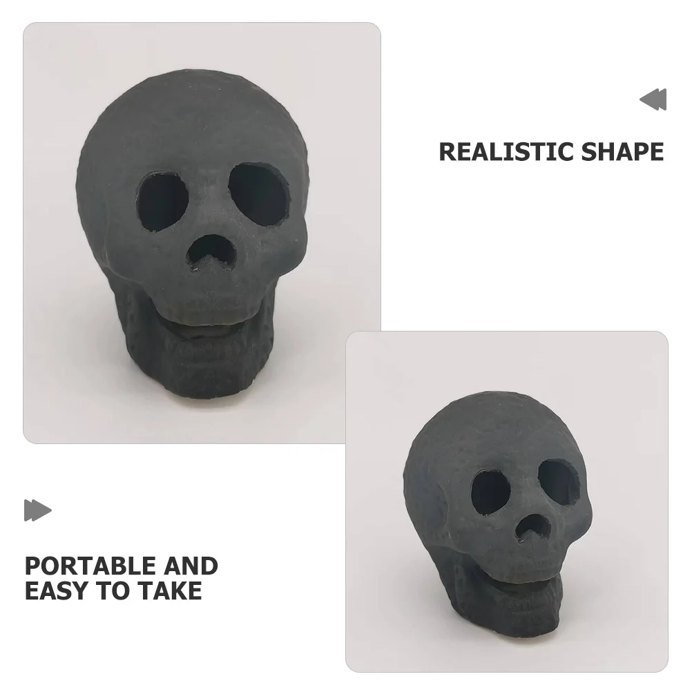 

Ceramic Skull Decoration Realistic Halloween Skull Sculpture Halloween Party Decor Scary Photo Prop Haunted House Ornament