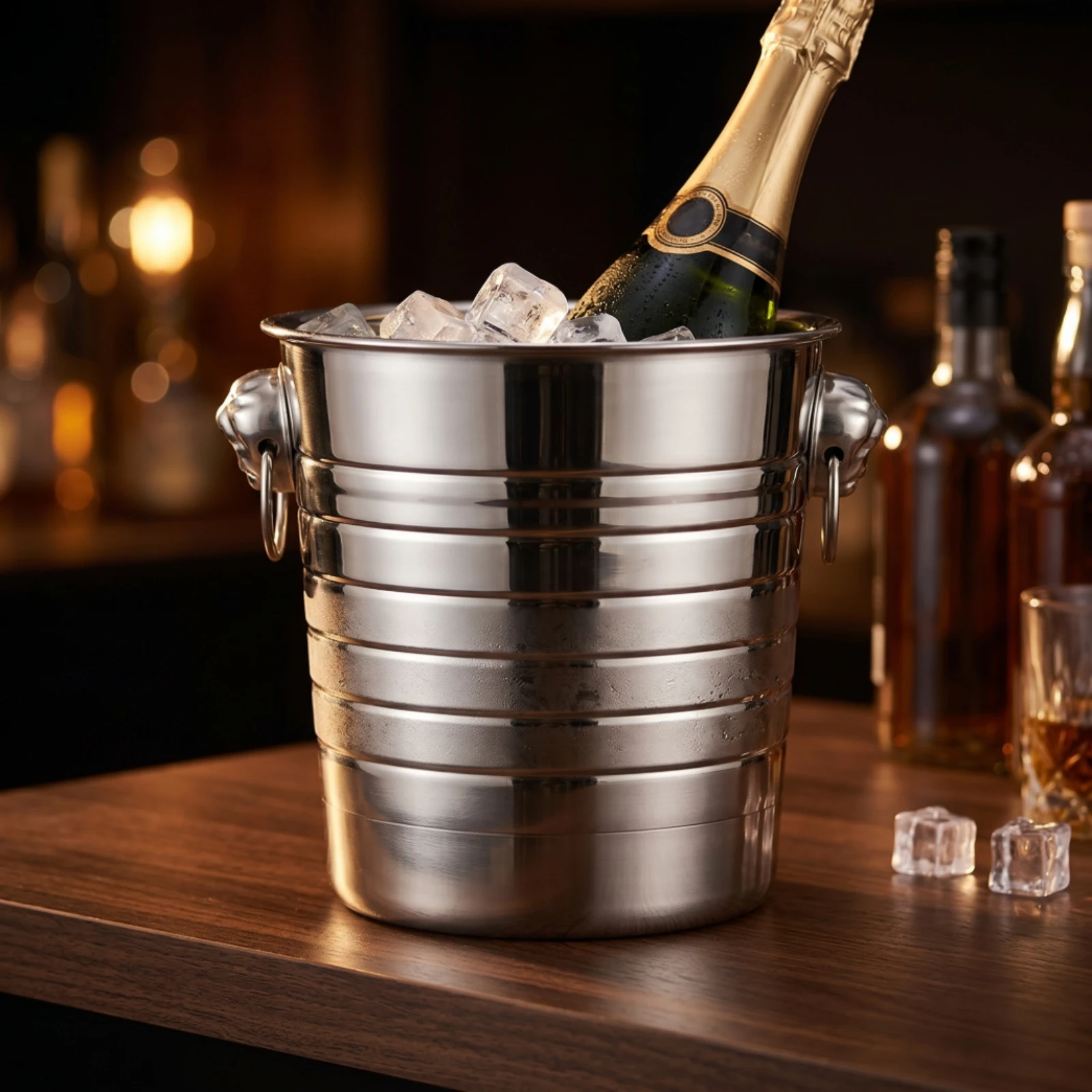 Kulplu Buz Kabı Nervürlü Pasla - Ice Bucket Silver incelemesi ve fiyatı