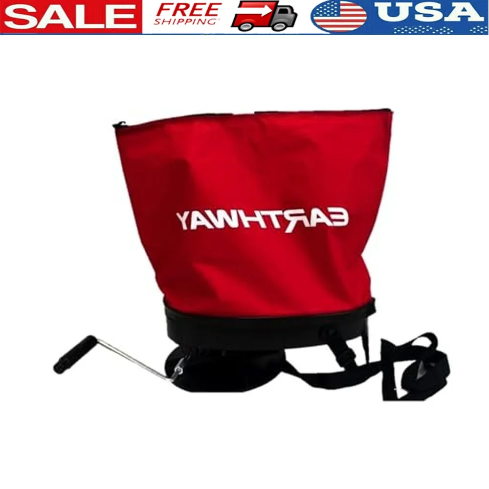 

Nylon Bag Seeder Spreader 25lb Capacity Comfortable Cross Shoulder Strap Precision Flow Control Ideal Grass Seed Ice Melt