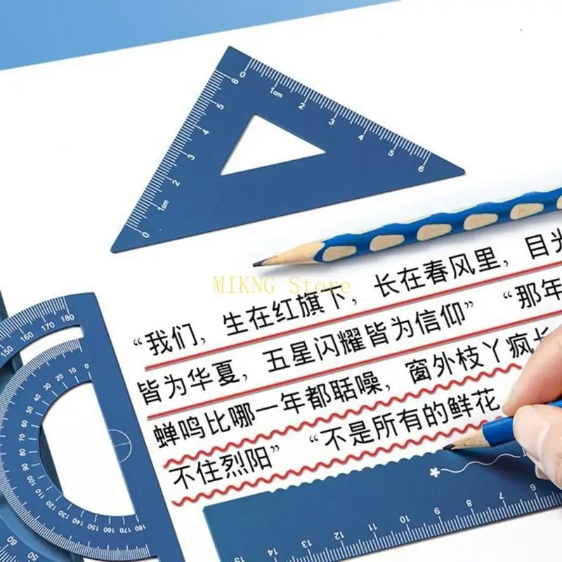 Math Geometry Set Mathematics Drawing Reger Juego geometría metal Herramienta redacción Mejor venta
