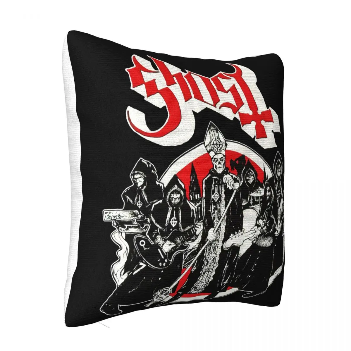 Ghost Red Color Band And Cream Design 100 Ghost Bc Women Men Great Quality New Humor Pillow Case