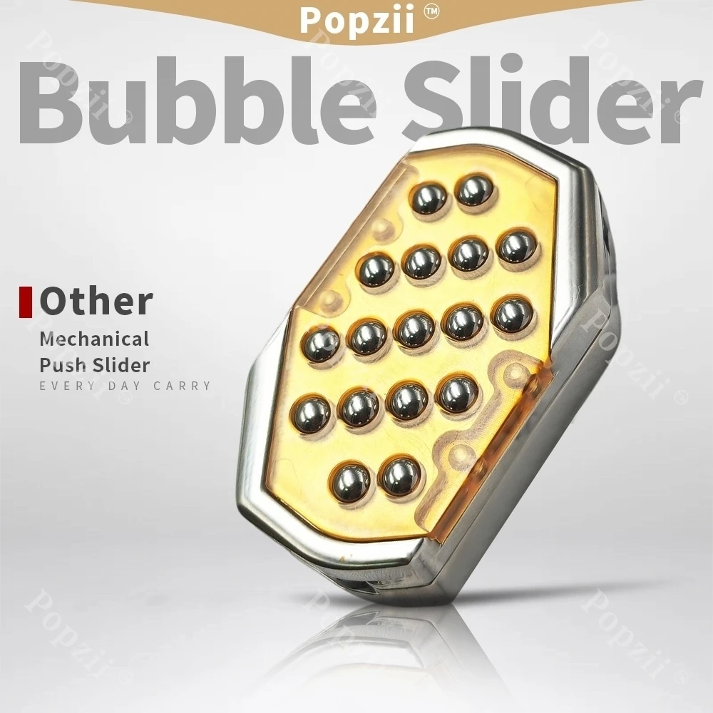 Bubble Mechanical Push Slider EDC Adults Stress Relief Toy Press To Decompress Multiple Ways to Play Anxiety Toys