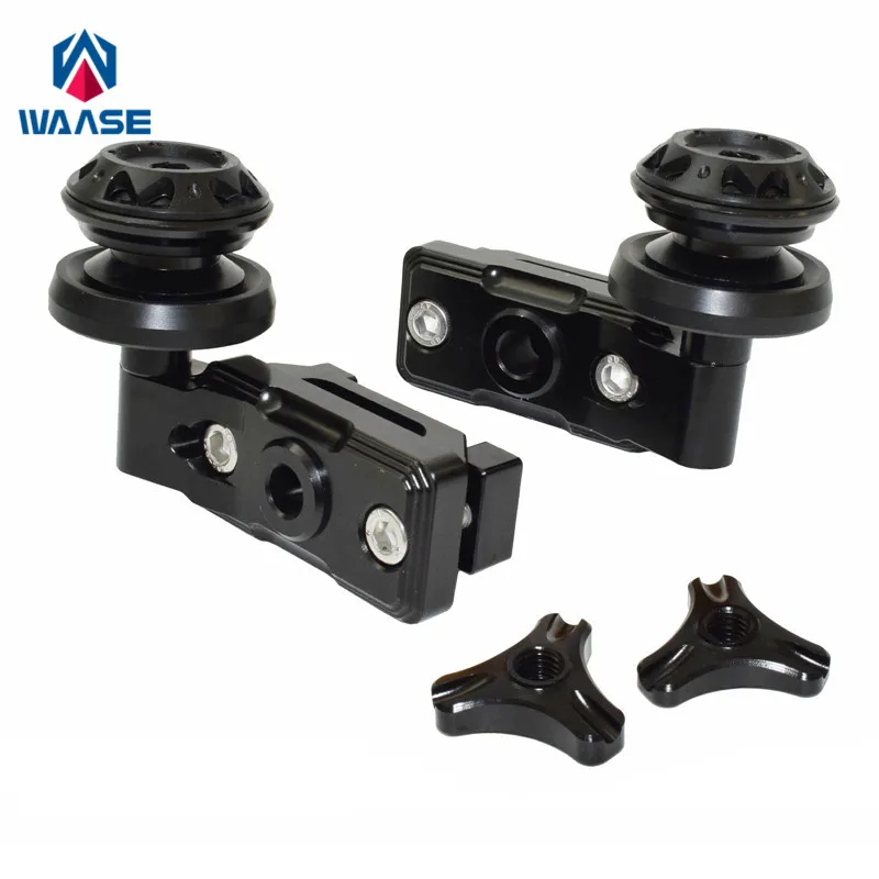 waase For Kawasaki Ninja 250 400 Z250 Z400 2018 2019 2020 2021 2022 Block Frame Swingarm Swing Arm Spool Slider Adapters Mounts