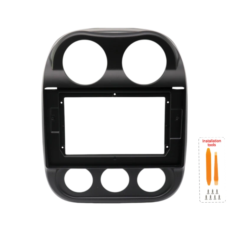 10 Inch Dash Panel For Jeep Compass Patriot 2010-2016 Radio Frame Wiring Harness Optional