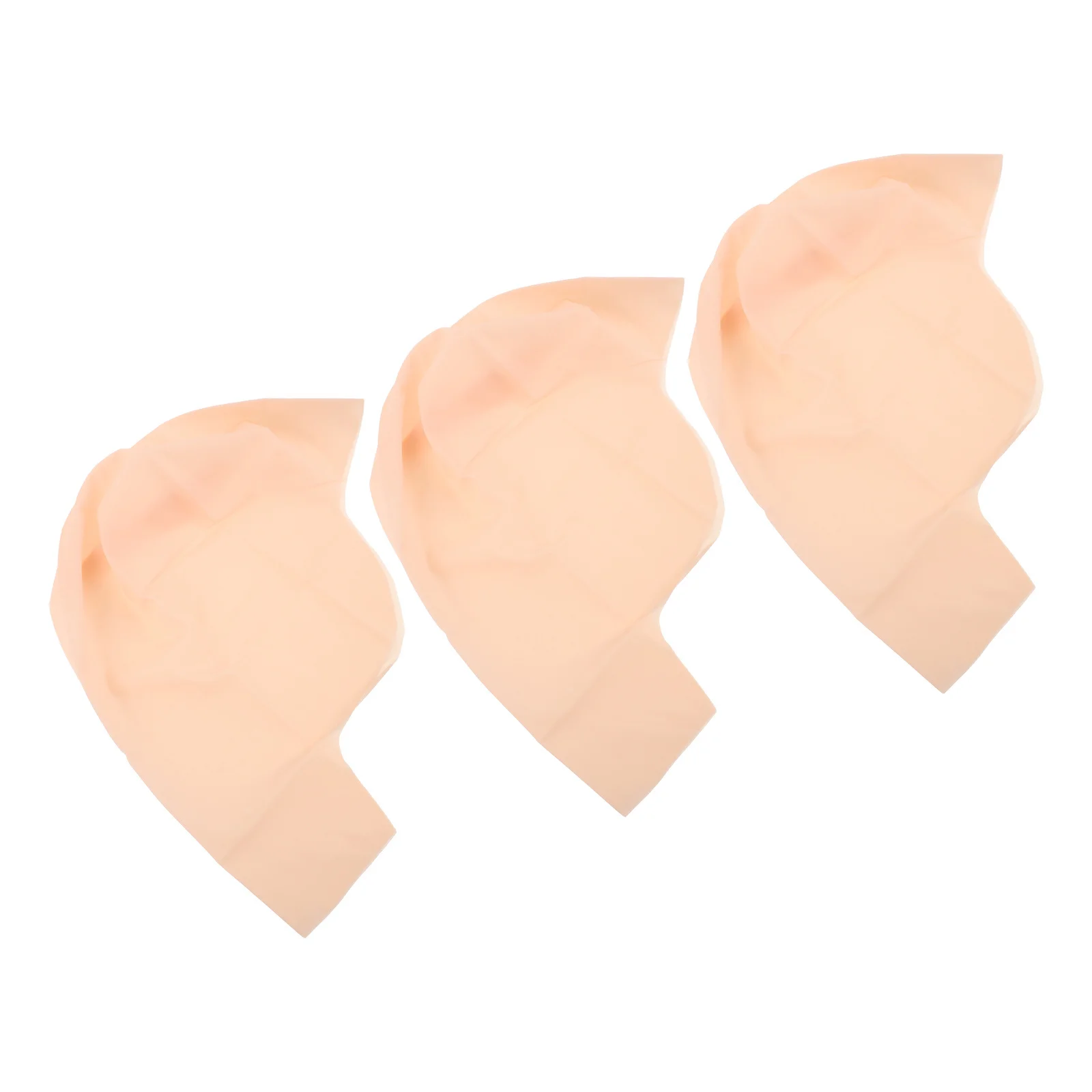 ชุดหมวกหัวล้านสีน้ำตาล 3 ชิ้น ทำจากยางลาเท็กซ์ สมจริง สำหรับแต่งกายเป็นชายชราในวันฮาโลวีน อุปกรณ์เสริมคอสเพลย์สำหรับผู้ใหญ่ ชุดหมวกหัวล้านสีกากี