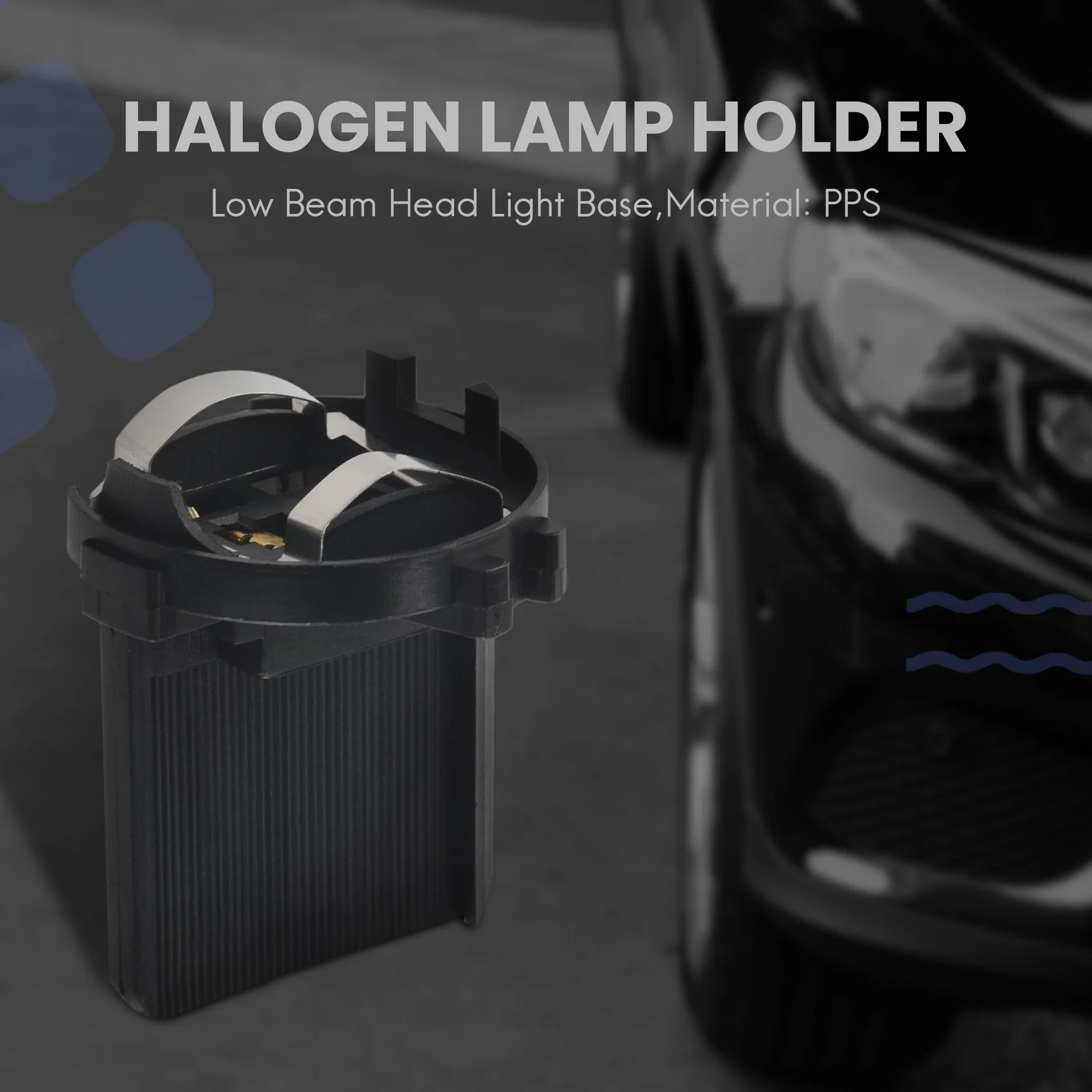 Halogenowy uchwyt lampy martwa wiązka głowica podświetlana podstawa do golfa 6 MK6 7 MK7 Tiguan do Touran Sharan Scirocco R GTS 5 k0941109