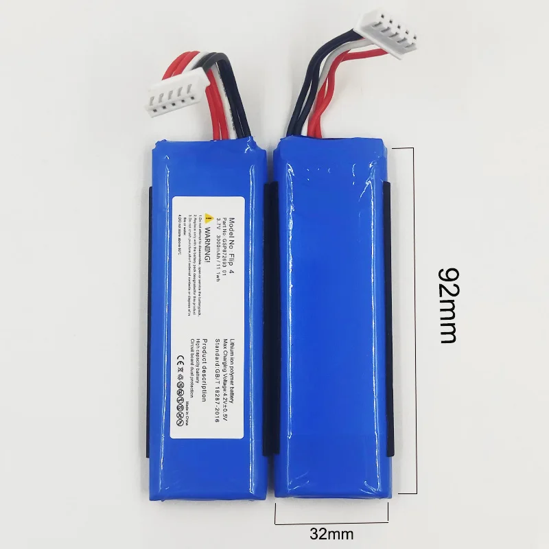 for New replacement GSP872693 01 3000mah 3.7V battery for JBL Flip 4/Flip 4 Special Edition battery