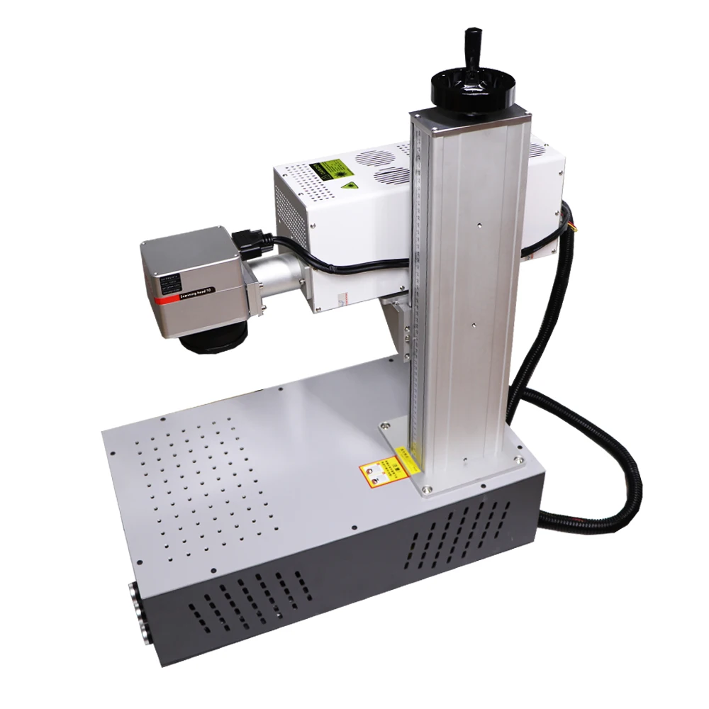 Support Lighburn Air-cooled 3W 5W UV Fiber Laser Marking Machine with Rotary Metal Plastic Crystal Glass Wood Engraving EZCAD