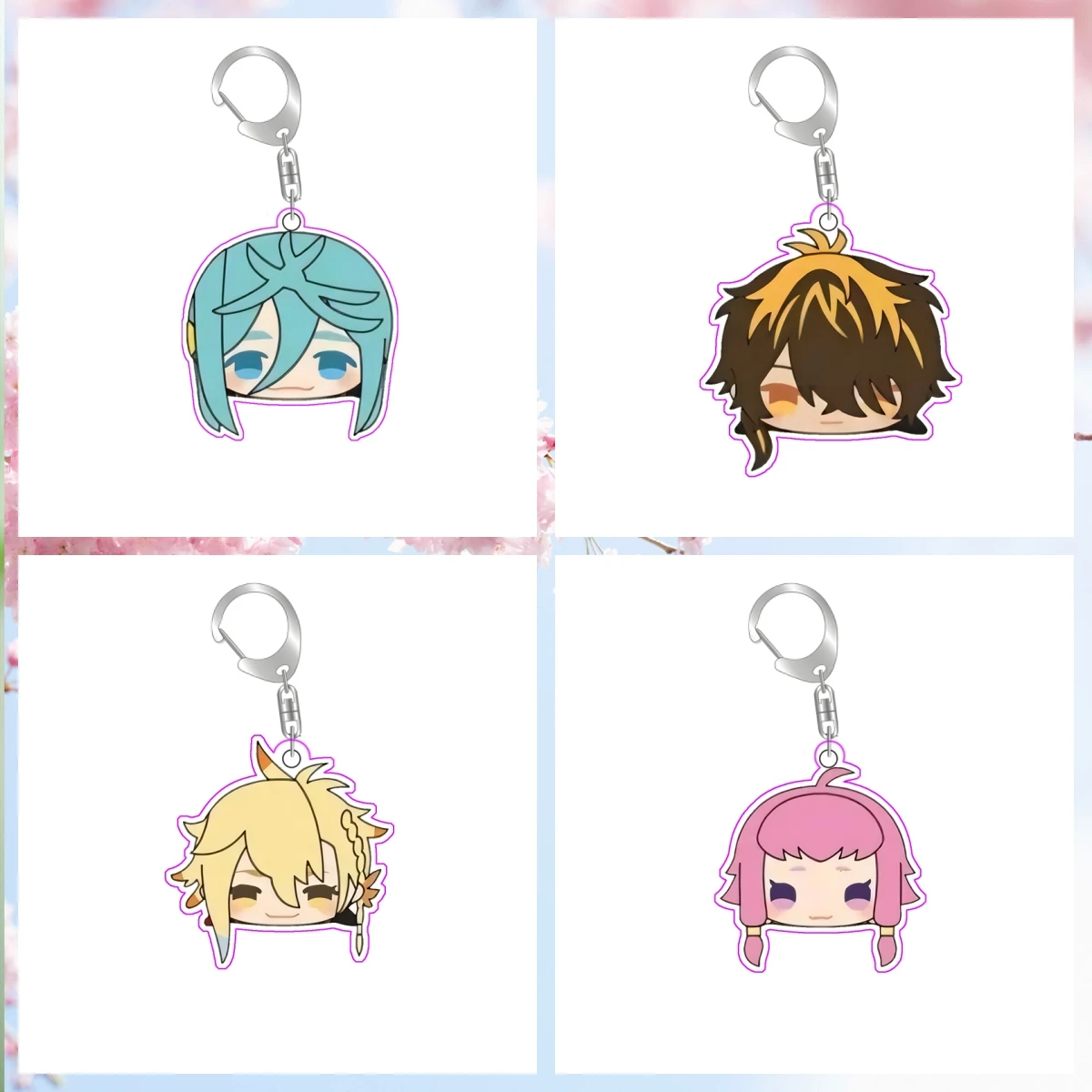 6CM Anime Game Touken Ranbu Acrylic KeyRing Gift For Fans Exquisite Product Keychain Collect