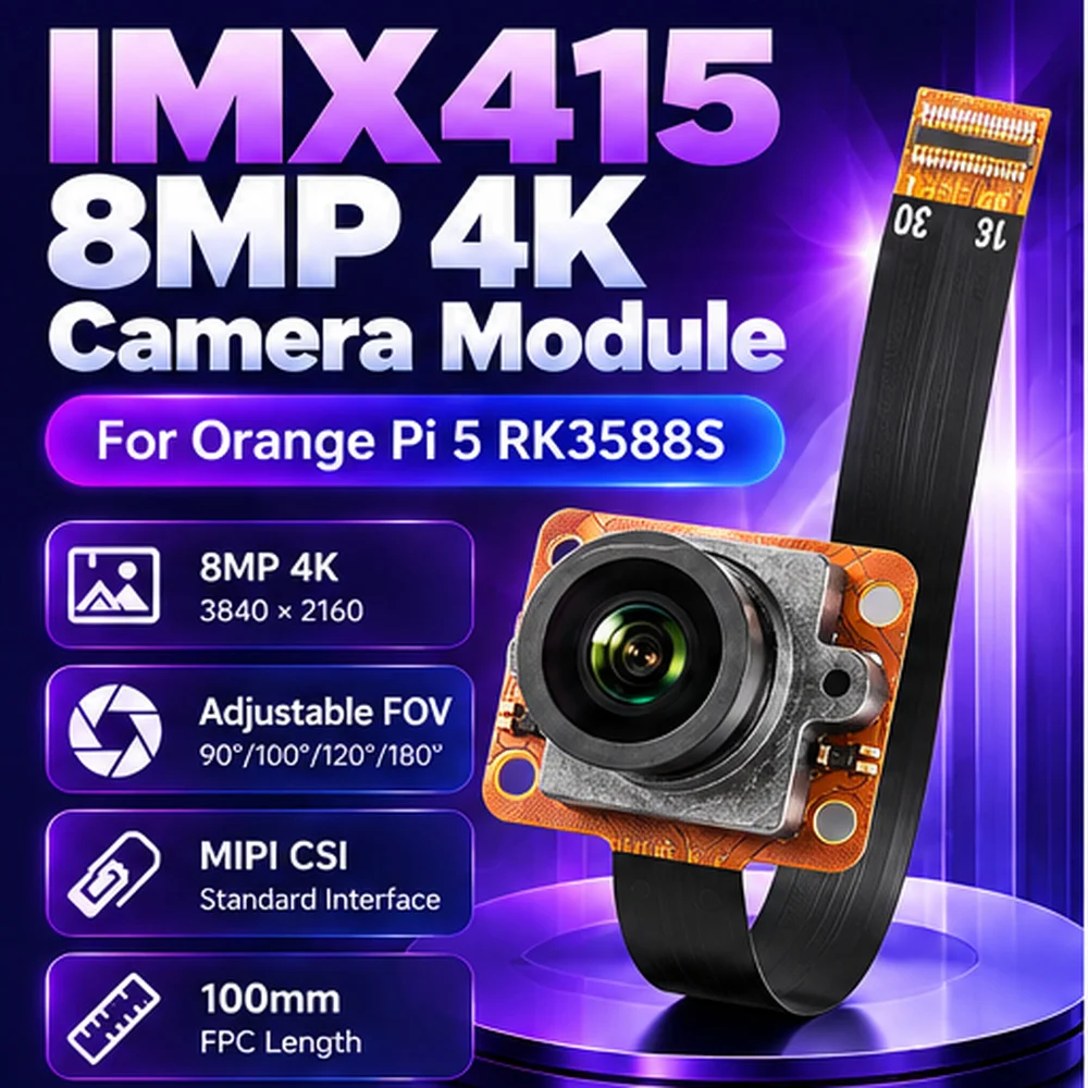 modulo-fotocamera-imx415-8mp-4k-per-orange-pi-5-rk3588s-lunghezza-100mm-90-100-120-telecamera-focale-regolabile-a-180-gradi-fotocamera-mipicsi