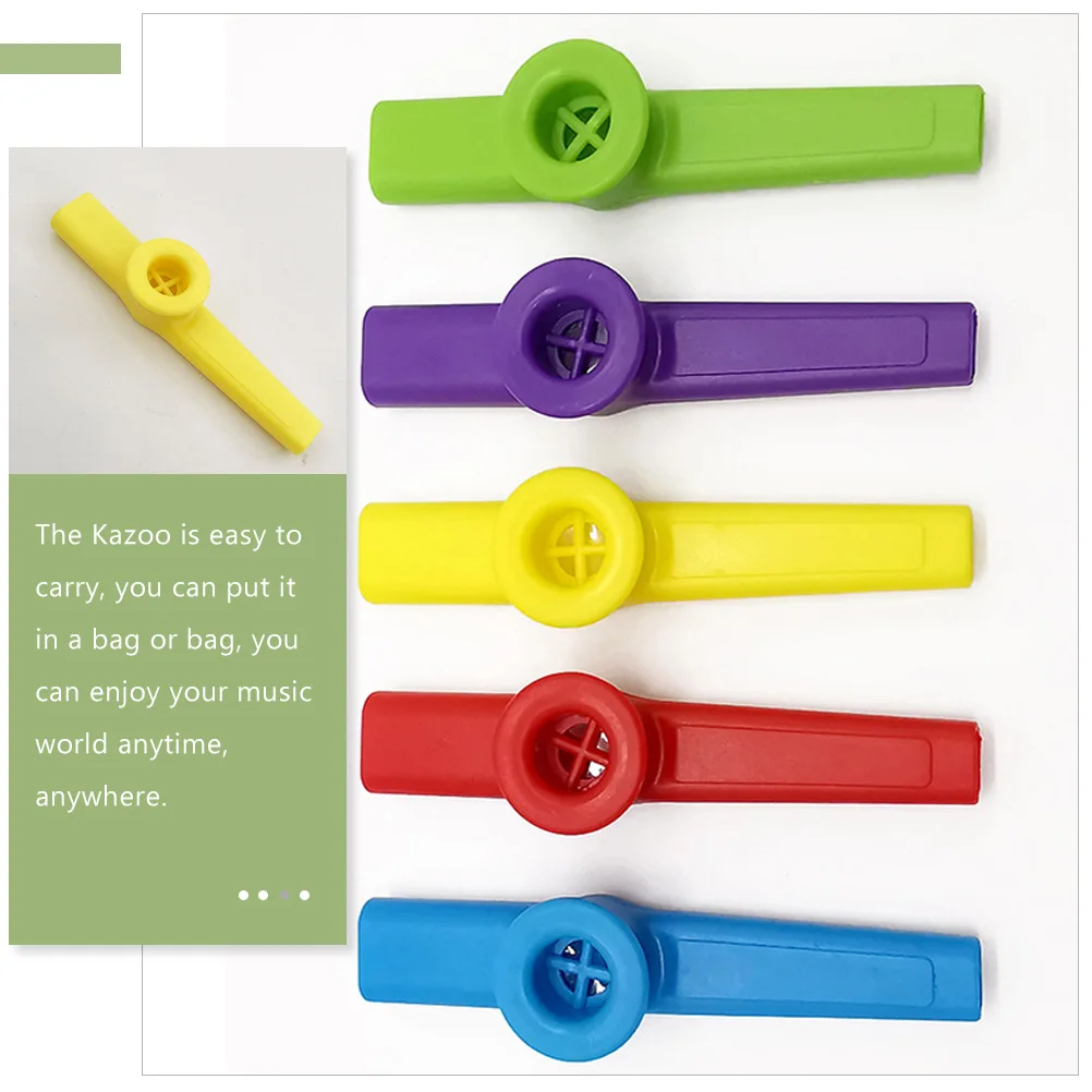 

8pcs Kazoo Musical Instruments For Adults Simple Portable Wind Flute Easy Learning Outdoor Companion Durable Harmless