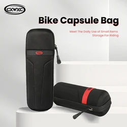 CXWXC Bicycle Frame Bag Cycling Storage Box Rainproof Bike Capsule Bag Built-in Mesh Bottle Cans Repair Tool Kit Down Tube Bag