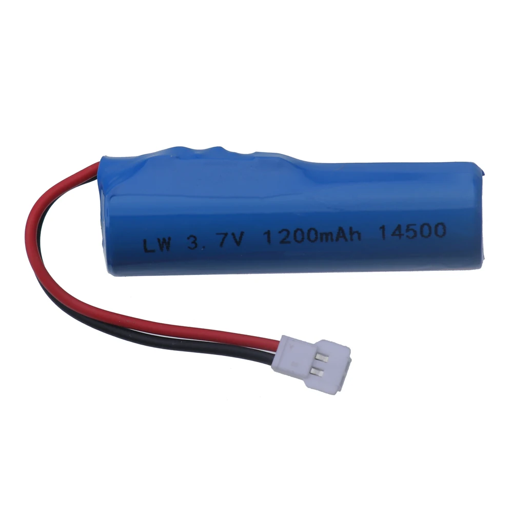 A bateria de lítio para RC brinca as peças, bateria do Li-íon, 3.7V, 1200mAh, 14500, TKKJ, H116, 2.4GHz, 4 canais, mini R, barco C, 3.7V, 1S