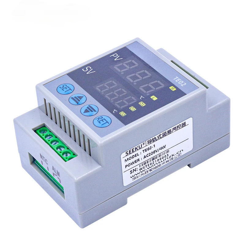 

High Precision Temperature Controller Digital Display Thermostat Module Temperature Control Switch Micro 24V/AC220V