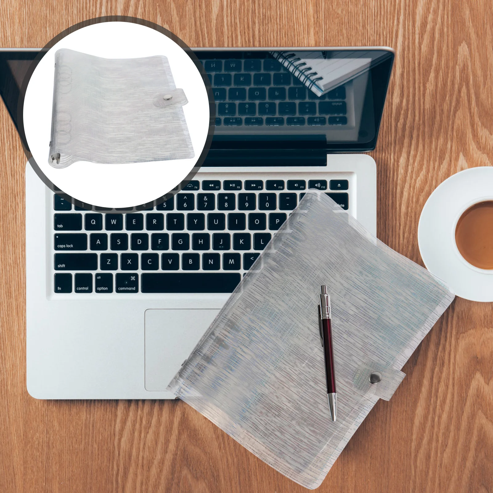 A5 PVC Heavy Duty File Folder 6 Ring Binder Notebook Paper Holder Scrapbook Cover Document Protector Brightly Colored Office