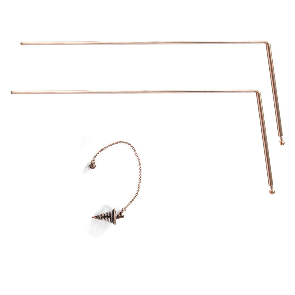 Brass Detector Rod for Metal Finding Tools Flexible Center Design for Water and Treasure Search in Various Outdoor Environments