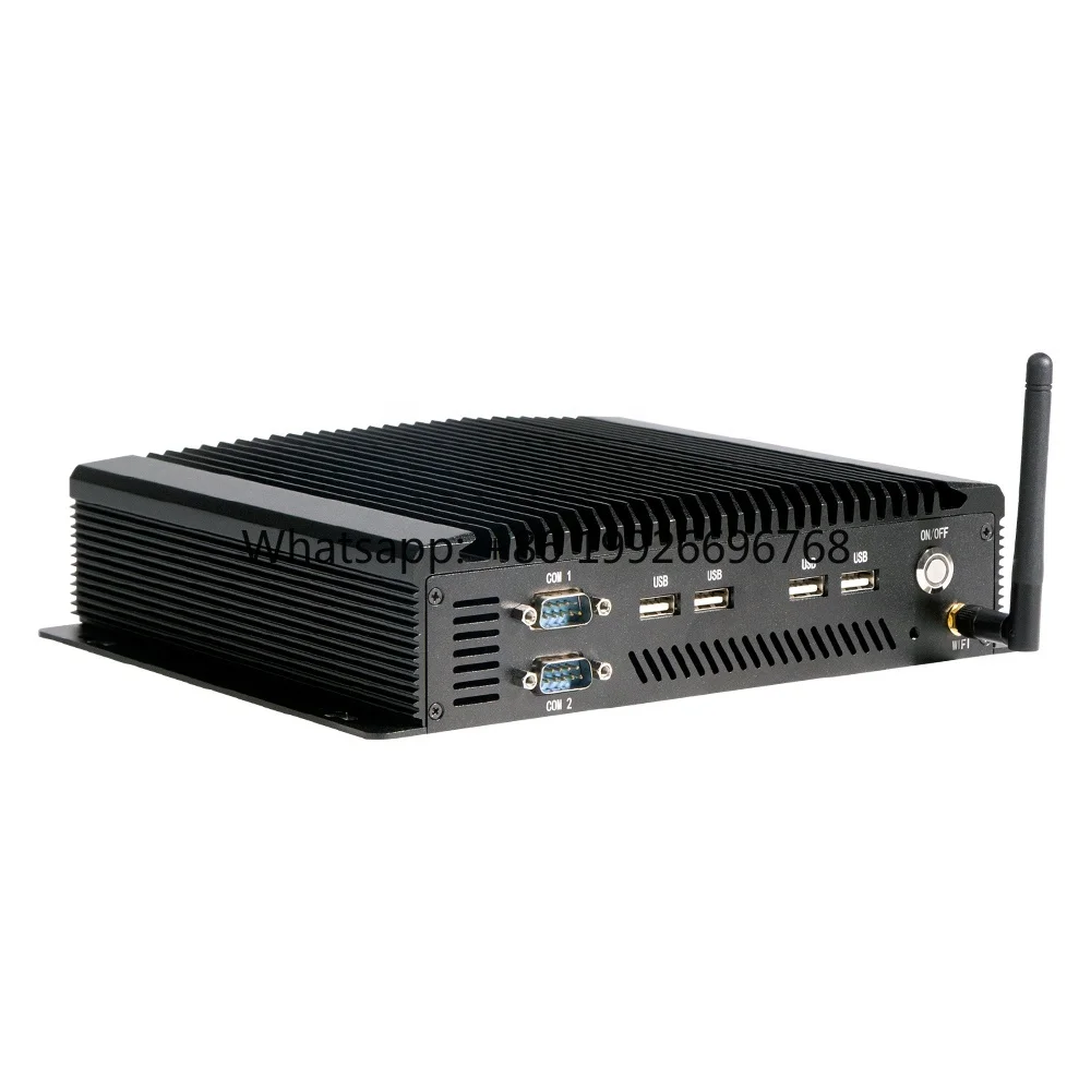 New Industrial Mini PC Aluminum Case Customized DC 12V OEM SSD 4GB-8GB RAM 64GB-256GB SSD US/CN Plug Quad Core