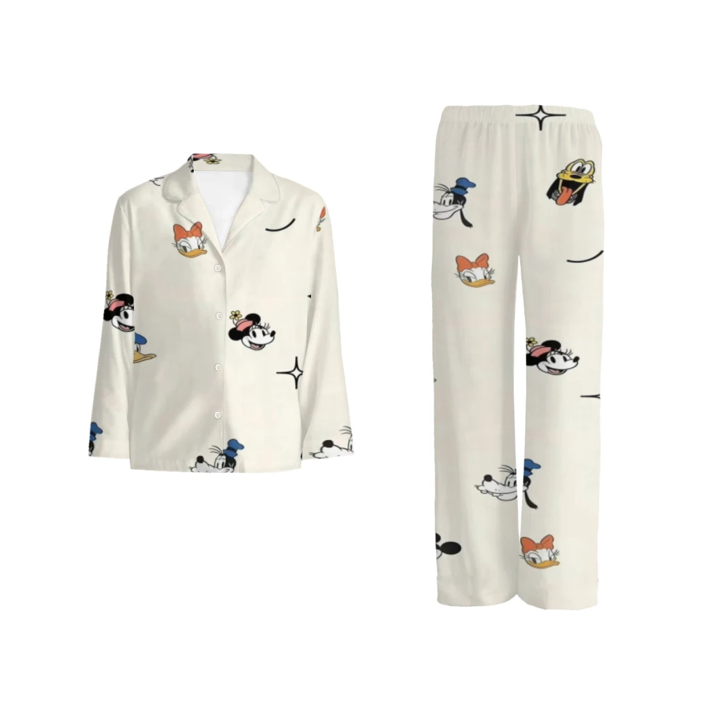 

Disney Mickey Mouse White pajamas, Minso's selected patterns, cute style