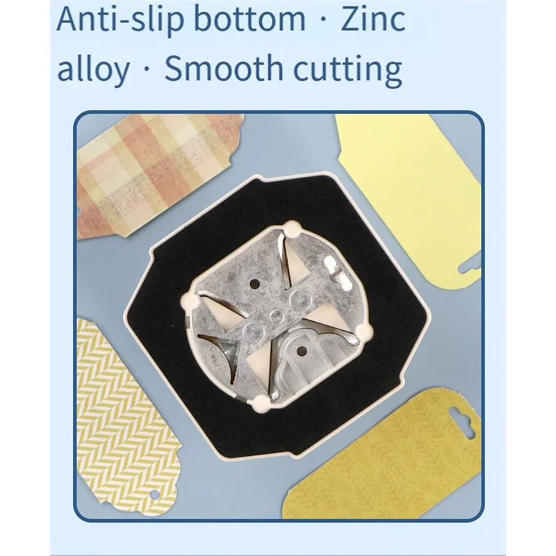 Dla scrapbookingu, do papierów DIY, kartek, zdjęć, tworzenia kartek, dziurkacz do etykiet 4 w 1, zaokrąglacz narożników, wykrojnik do papieru.