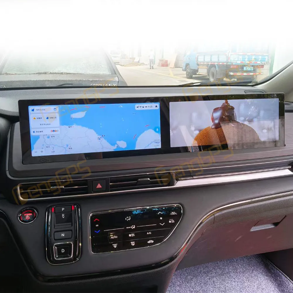 Dual Screen 12.3 Inch Android 13 CarPlay Car Radio For Honda Odyssey 2022-2024 Touch Screen Multimedia Player GPS Navigation DSP