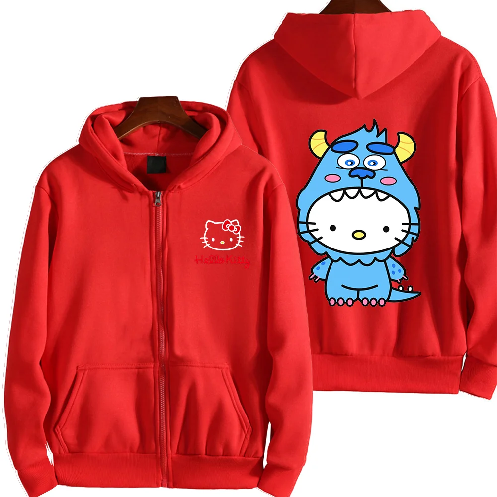 

Толстовка унисекс с милым принтом Hello Kitty, на весну и осень