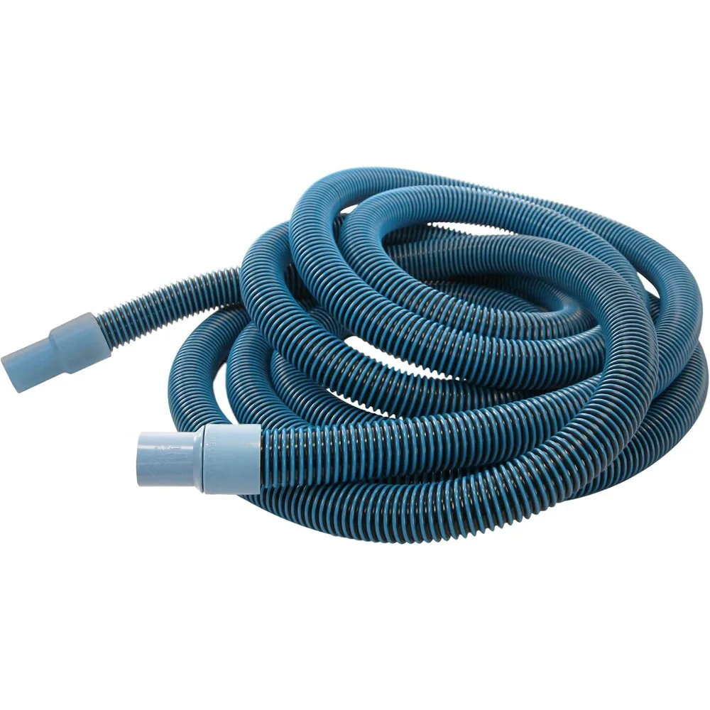 Aqua Select Kink Free Swimming Pool Vacuum Hose 1.5 Inch Swivel Cuff 25 Feet Hose Helper For Inground Above Ground Pool Cleaner