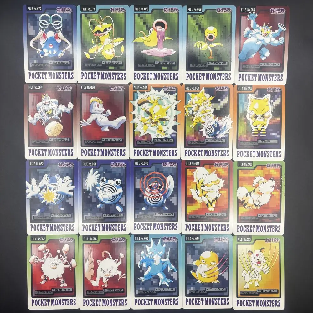 153 unids/set Diy Ptcg generación 1 Eevee Mew Charizard Mewtwo ilustración tarjetas Flash raras clásicas coleccionables de Anime tarjetas de juguete