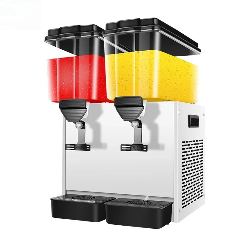 

Large capacity commercial beverage machine stainless steel self-service juice dispenser with refrigeration