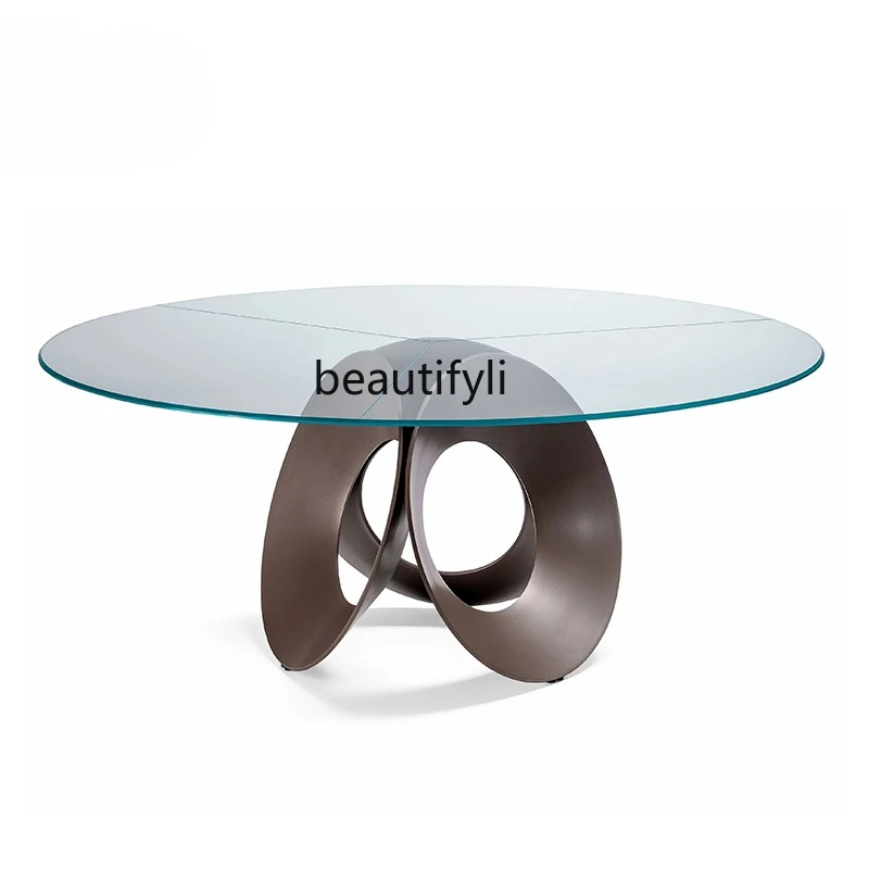 

Designer Model Modern Minimalist Table Mild Luxury Marble round Table