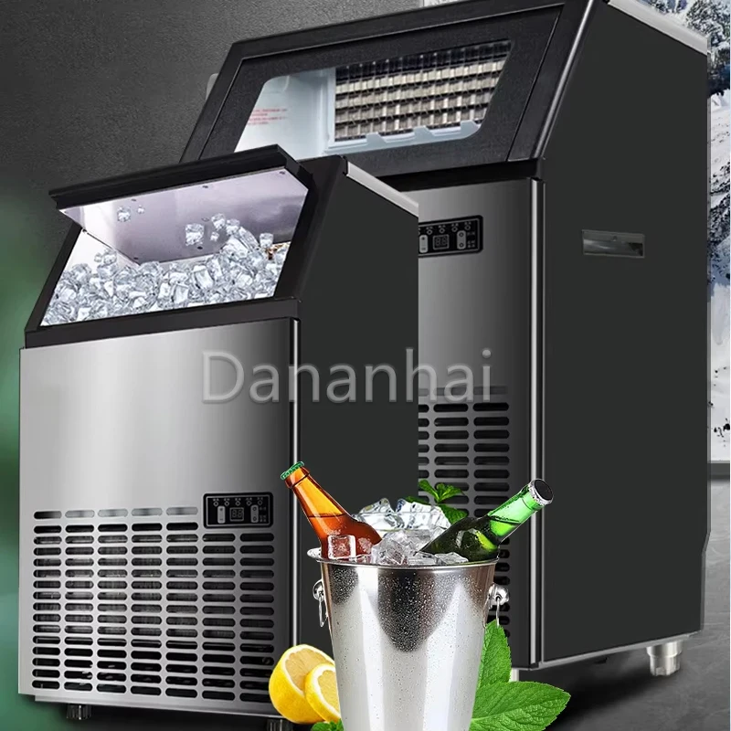 Large Capacity Rapid Commercial Stainless Steel Ice Maker Cube Forming Machine for Business Use