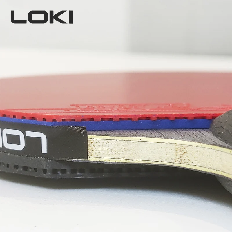 Loki 9 Ster Professionele Ping Pong Racket Aanval-Loop Hoge Kleverige Tafeltennis Racket Carbon Blade Paddle