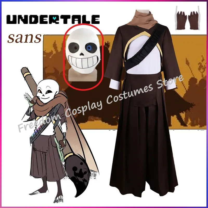 Game Undertale Ink Sans Sansy Cosplay Costume Full Set Cosplay Costume For Adult Woman Man Outfit Hallowen Carnival Party Suit