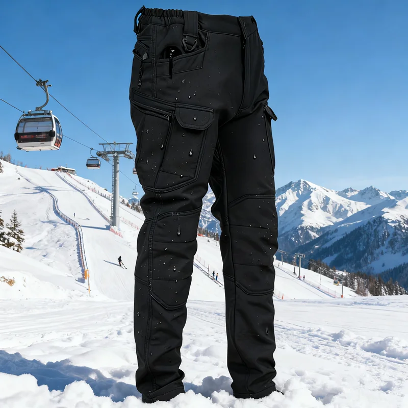 

Мужские флисовые прямые брюки-карго с клапаном и карманами 5XL, свободные повседневные тактические брюки, мужские рабочие брюки для пешего туризма и альпинизма