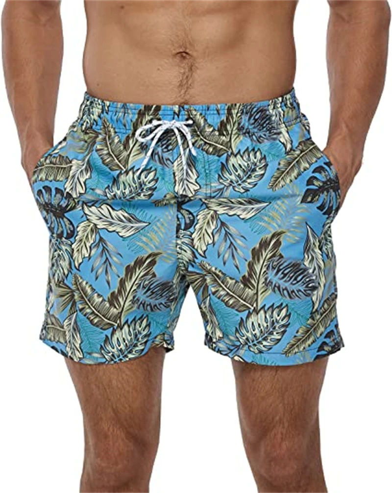 Men Summer Swimwear Shorts Male Swimming Trunks Swimsuits Beachwea Man Surf Beach Swim Sport Pants Board Mesh Lining And Pockets