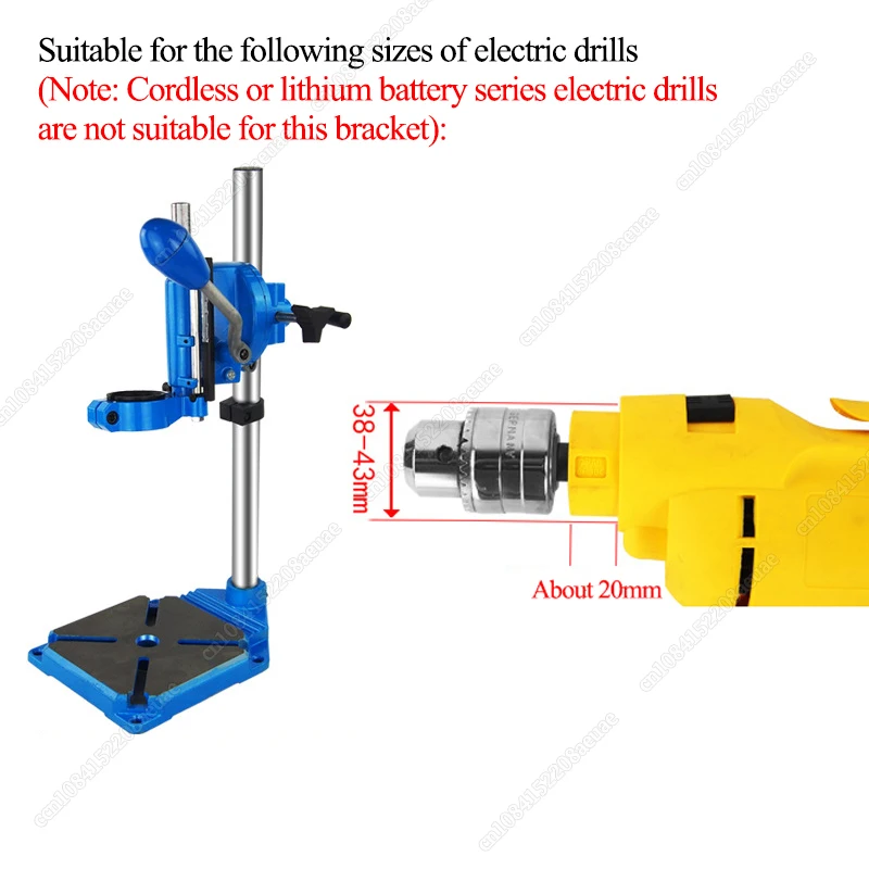 Multifunction Electric Drill Stand Bench Drill Universal Stand Mini Bench Drill Stand Workbench Clamp Collet Dia 38-43mm