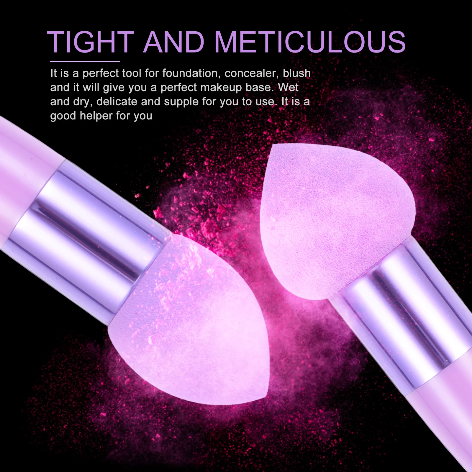 

3 Pcs Beauty Pen Set Makeup Applicator Sponge Brush Pouch Multifunctional Sponges Emulsion Miss